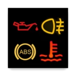 car dashboard light android application logo